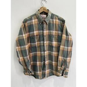 Vintage Orvis Plaid Button Up Shirt